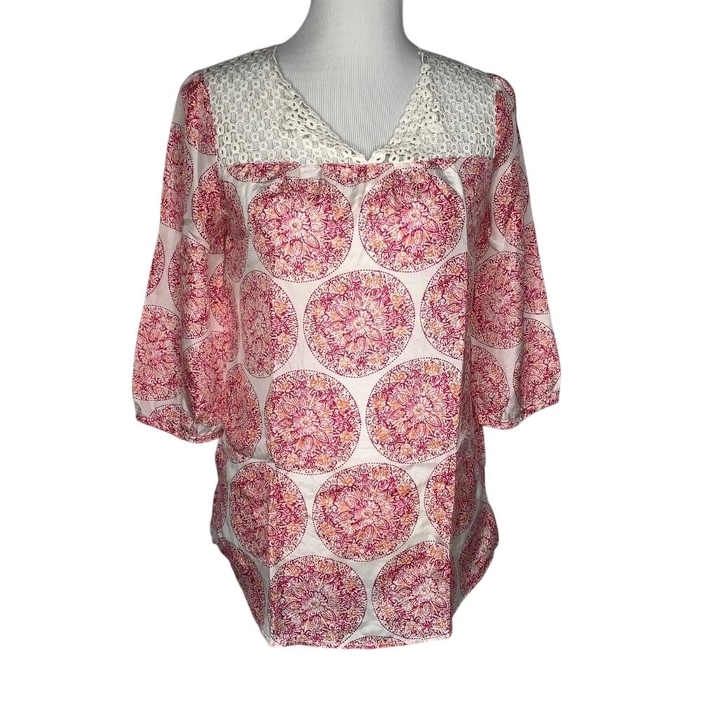 Calypso St. Barth-Target 100% Silk Medallian Top